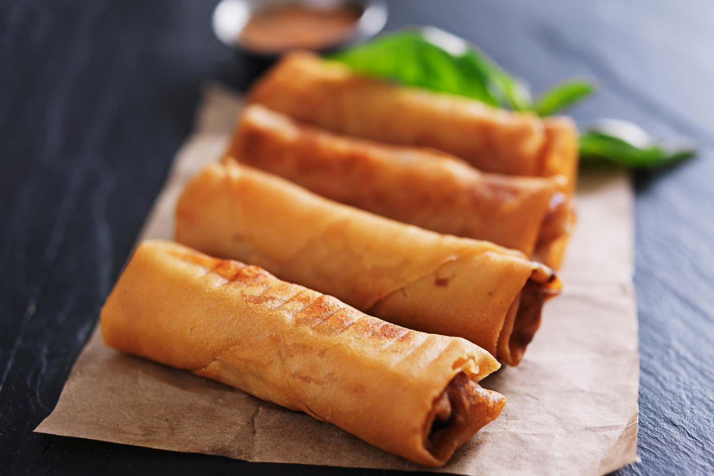 Bobotie Spring Rolls