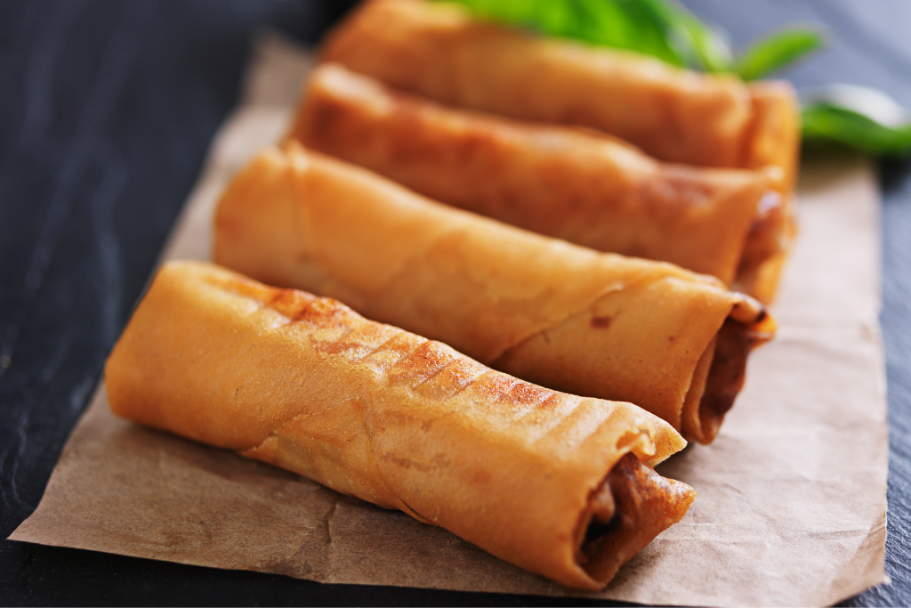 Bobotie Spring Rolls