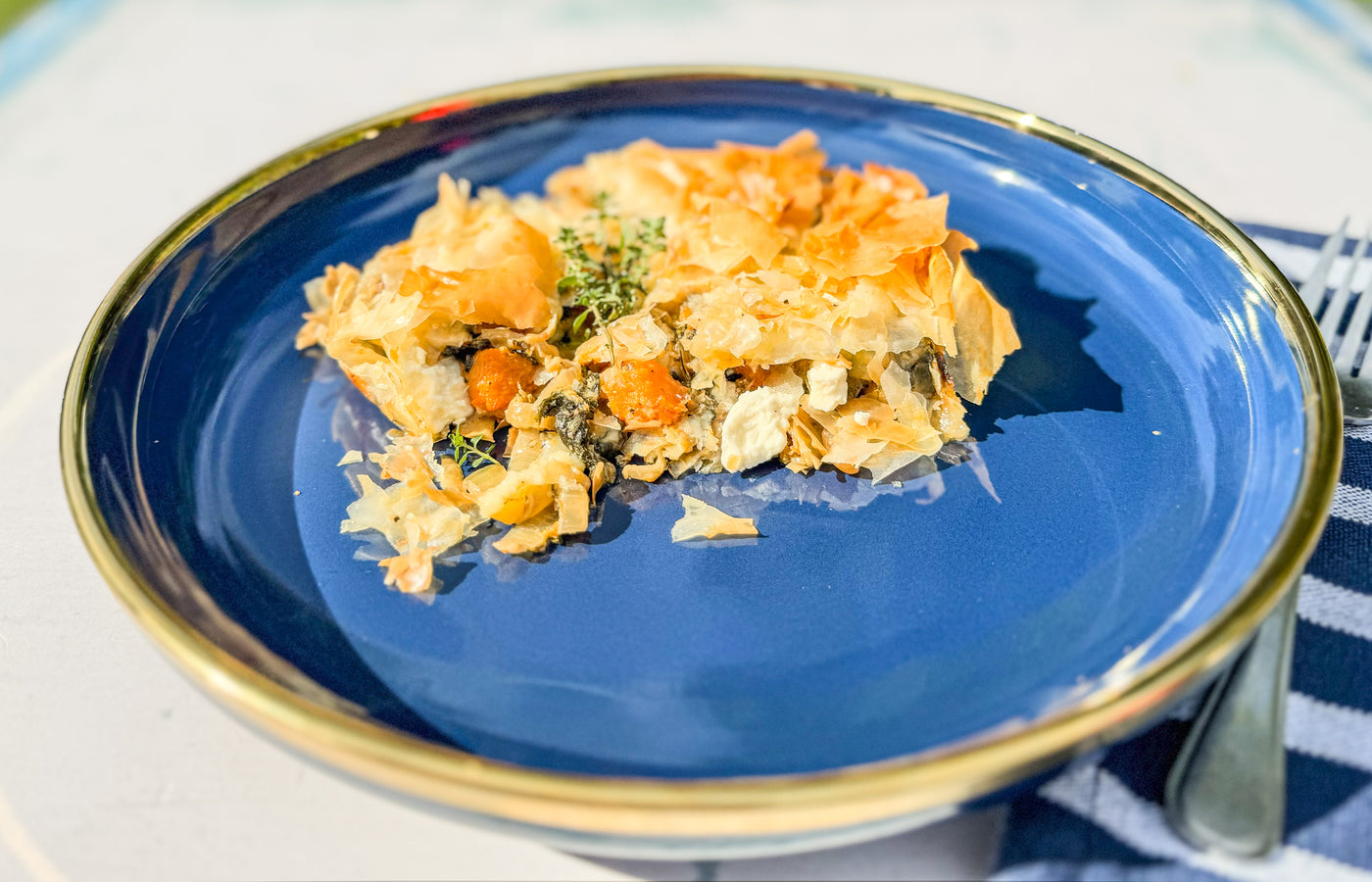 Butternut, Feta & Caramelised Onion Phyllo Pie