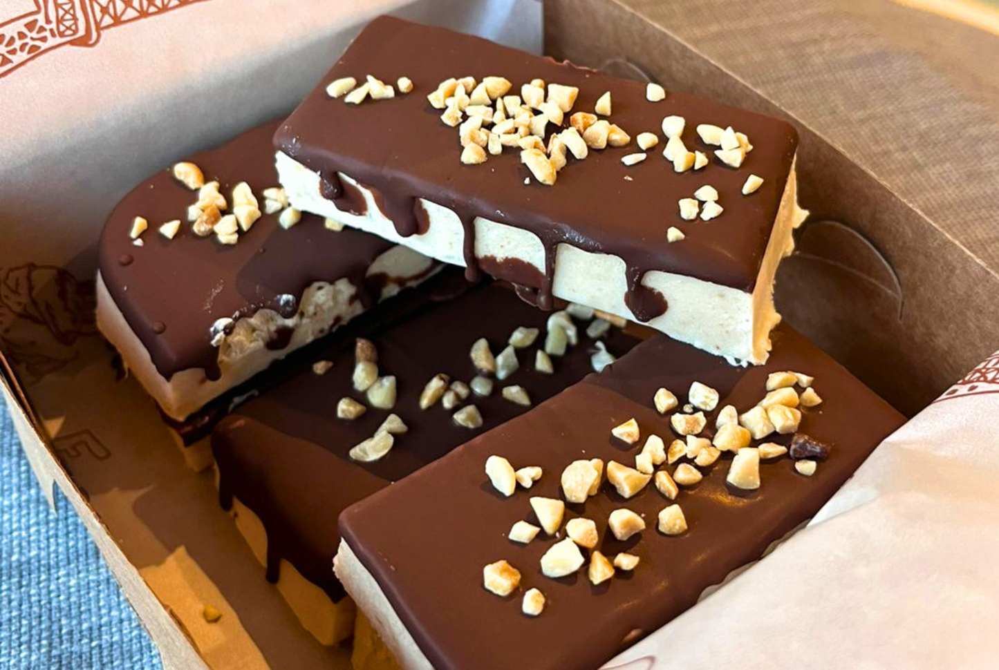 Peanut Crunch Frozen Yoghurt Bars