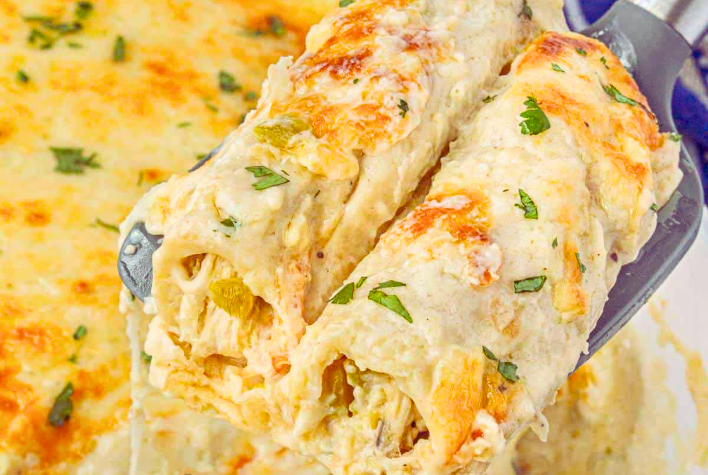 Cheesy Chicken & Corn Enchiladas