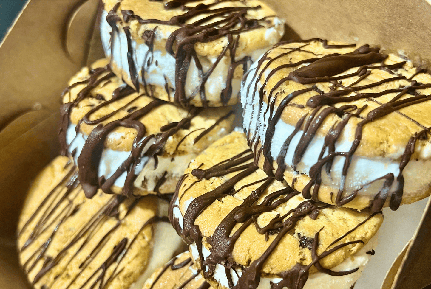 Chocolate Chip Ice-Cream Stacks