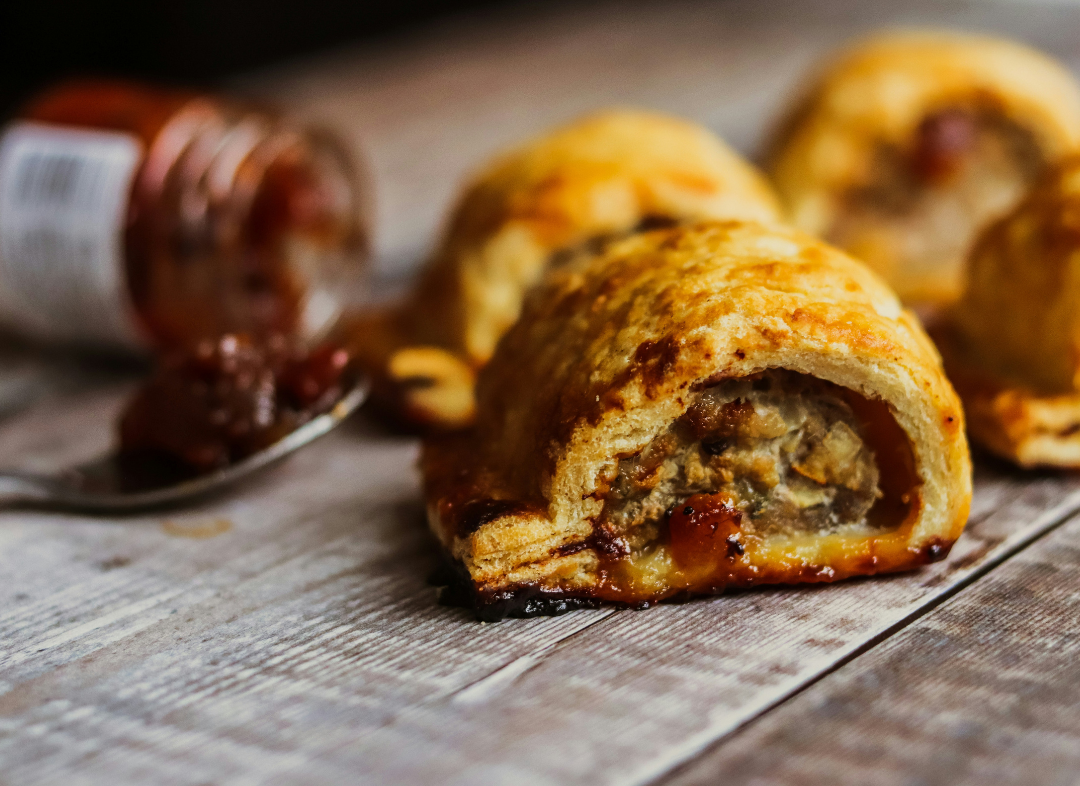 Little Pork Sausage Rolls - With Bacon & Sage