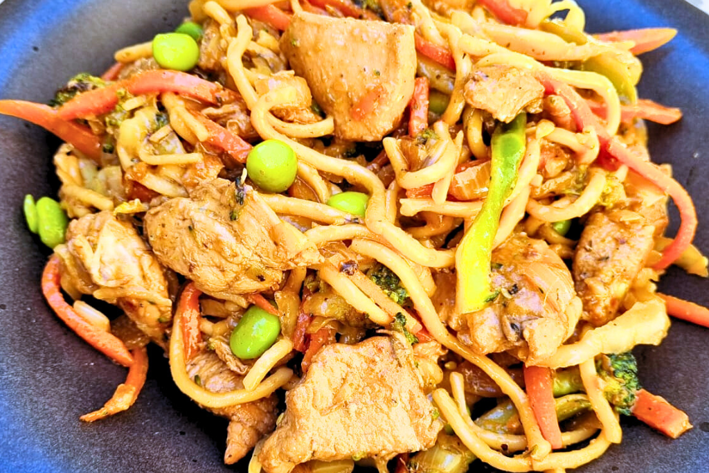 Honey-Soy Chicken Stirfry with Edamame
